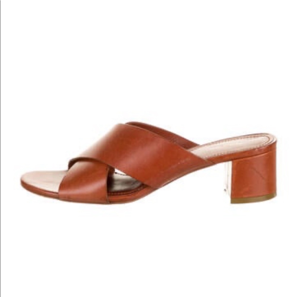 Mansur Gavriel Brown Heels Sandals 7 37